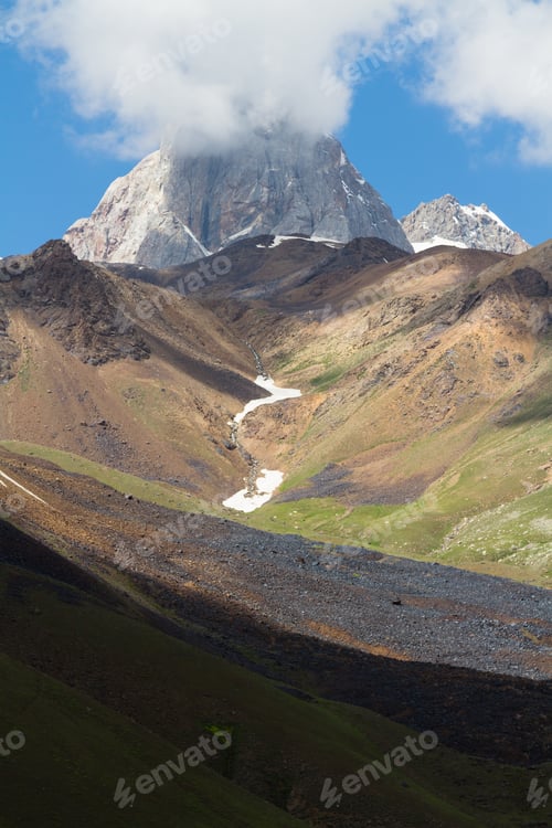Preview: Mountain Landscape Of Fan Mountains In Summer, Tajikistan, Central Asia