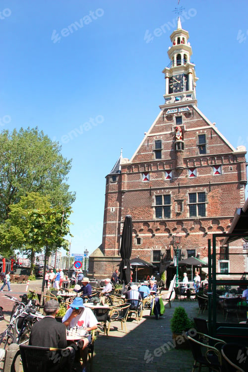 Preview: People Play A Game Of Chess On Terrace In Front Of Defensive Main Tower