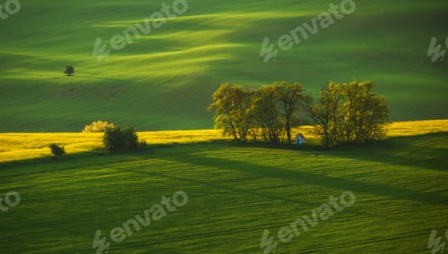 Preview: South Moravia Landscape And Farmland At Sunrise
