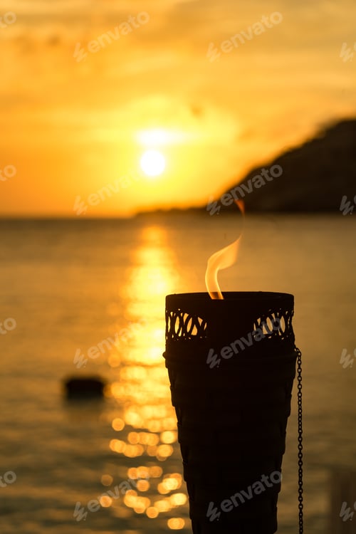 Preview: Sunset And Night Around Blue Bay Views Around Curacao A Caribbean Island
