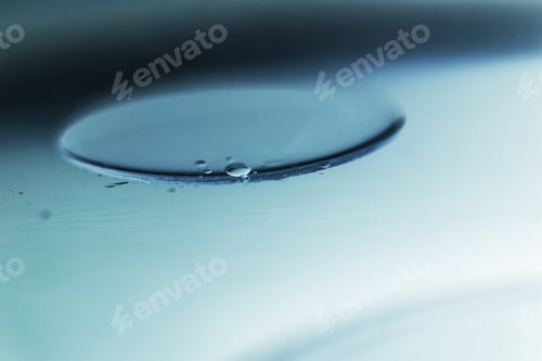 Preview: Abstract Composition Of Oil Drops On A Water Surface With Very Soft Focus
