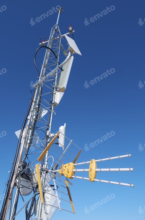 Preview: Foreground Of A Tv Antenna For A Telecommunications Tower