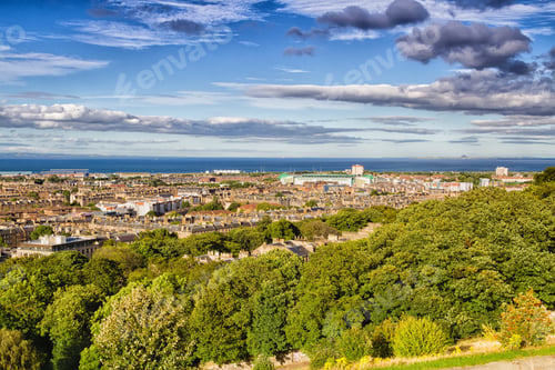 Preview: Panoramic View Of Edinburgh - The Capital Of Scotland Taken From Calton Hill And Arthur'S Seat. Uk
