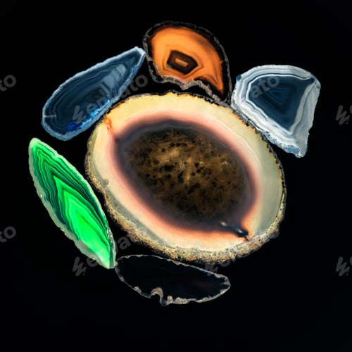 Preview: Agate- Beautiful, Colorful Slices And Texture