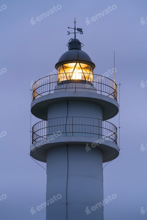Preview: Ajo Lighthouse In Ajo Village By The Cantabrian Sea In Cantabria Autonomous Community Of Spain