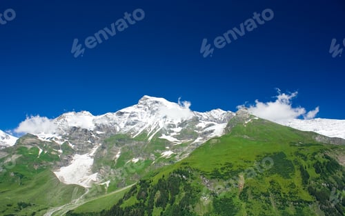 Preview: Mountains View In Alps, In A Sunny Day