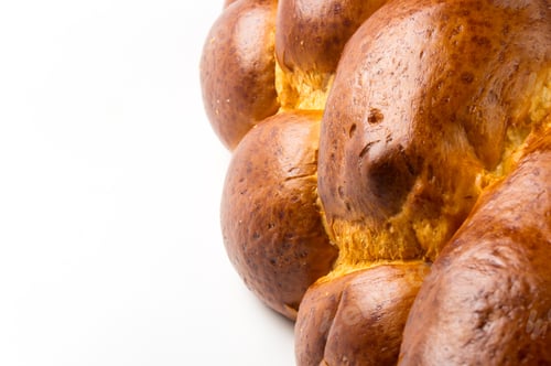 Preview: Chunks Large Braided Loaf On White Background