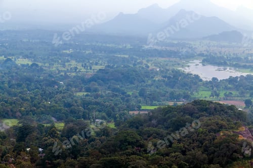 Preview: Sigiriya Rock Or Sinhagiri Aerial Panoramic View, Which Dominates The Jungle From All Sides
