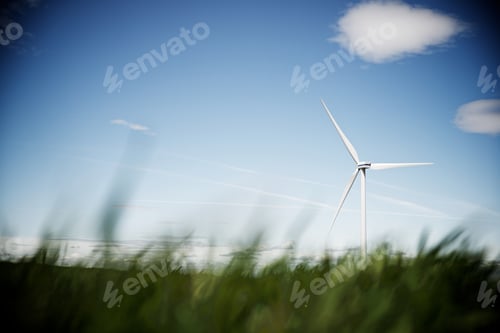 Preview: Windmills For Electric Power Production, Zaragoza Province, Aragon, Spain.