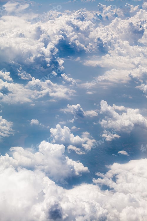 Preview: Beautiful, Dramatic Clouds And Sky Viewed From The Plane. High Resolution And Quality