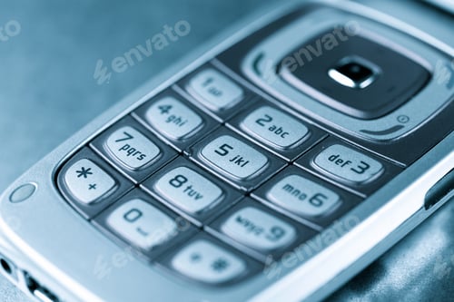 Preview: Close-Up Of An Old Mobile Phone.