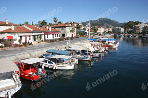 Preview: Bay Of Marmaris With Marine Harbor And Yachts, Sailing Boats On At The Quay