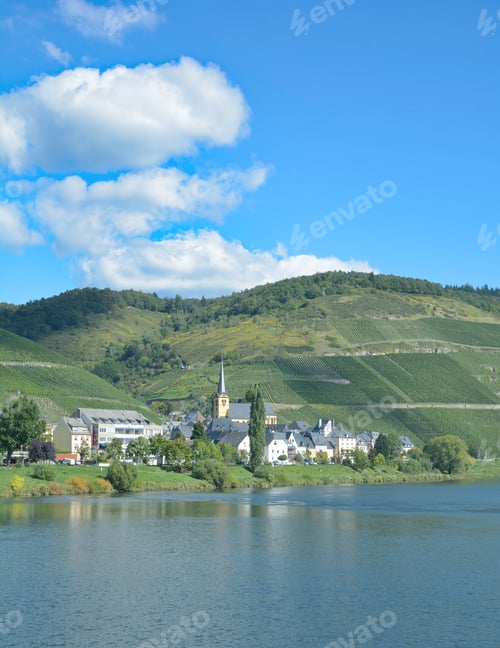 Preview: Wine Village Of Zeltingen-Rachtig In Mosel Valley,Rhineland-Palatinate,Germany
