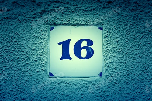 Preview: Number Sixteen, Detail Of A Pair Number Of Information, Digit