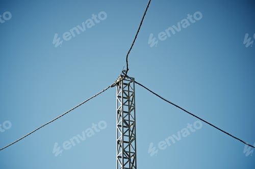 Preview: Power Line In Huesca Province, Aragon, Spain.