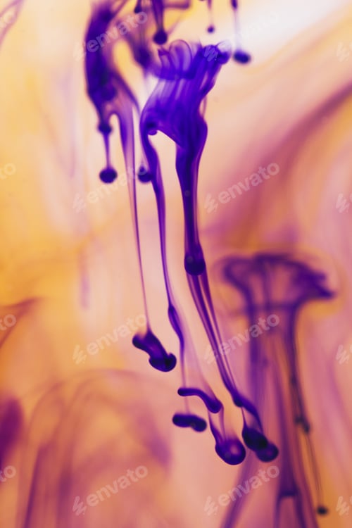 Preview: Abstract, Colorful Ink Shapes