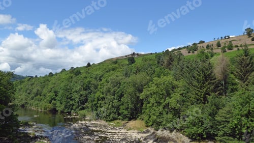 Preview: Summertime Scenery Along The River Wye And The Wye Valley Of England And Wales.