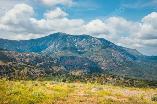 Preview: Beautiful Mountain Landscape Of Crete Island, Greece