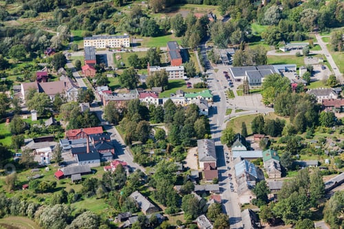 Preview: Aerial View Over The Rujiena City (Latvia)