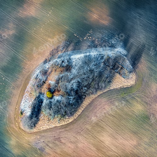 Preview: Aerial View Over The Rural Fields