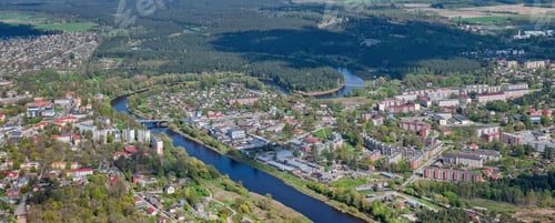 Preview: Aerial View Over The Valmiera City