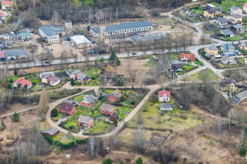 Preview: Aerial View Over The Tukums City (Latvia)