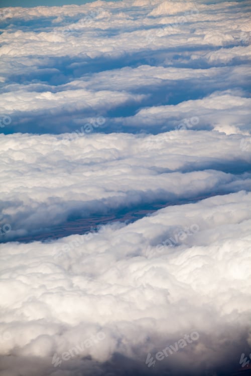 Preview: Beautiful, Dramatic Clouds And Sky Viewed From The Plane