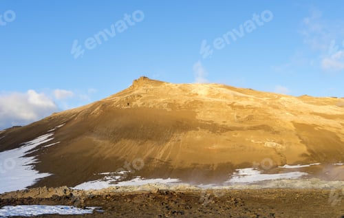 Preview: Namafjell Geothermal Area Views Around Iceland, Northern Europe In Winter With Snow And Ice