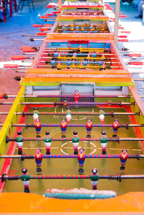 Preview: Colorful Table Soccer Detail View.