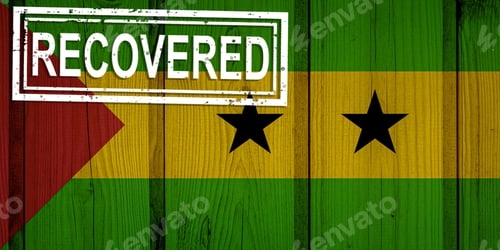 Preview: Flag Of Sao Tome And Principe That Survived Or Recovered From The Infections Of Corona Virus