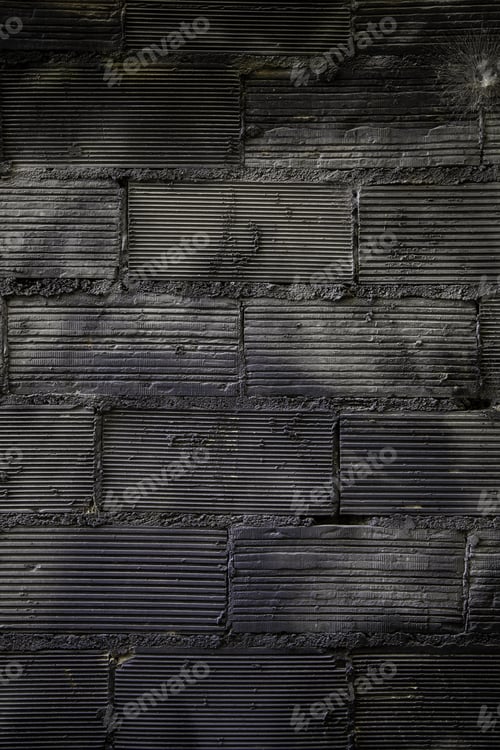 Preview: Textured Background Detail On A Wall Of A Facade, Fire