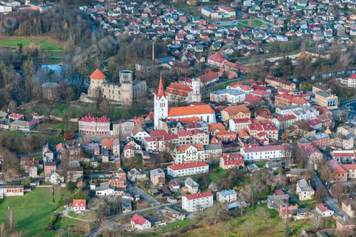 Preview: Aerial View Over The Cesis City (Latvia)