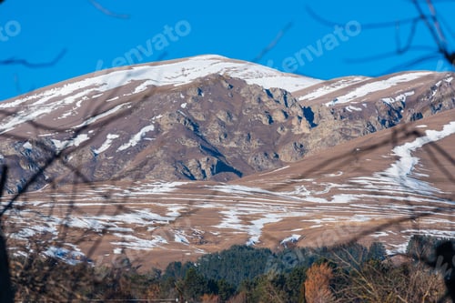 Preview: Scenic Winter Landscape With Mountains, Armenia