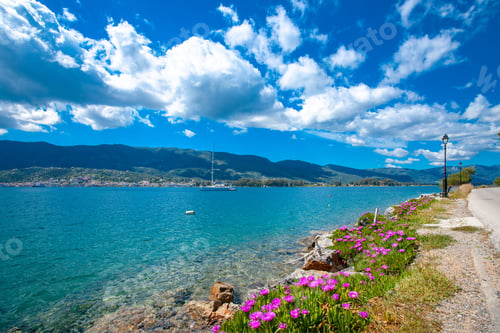 Preview: Beautiful View Of The Canal Between Galatas And Poros Island In Greece