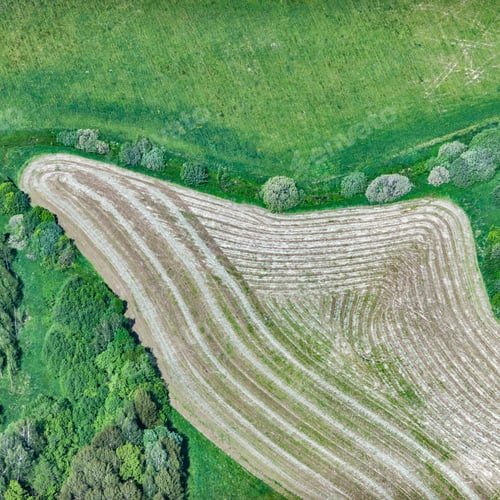 Preview: Aerial View Over The Rural Fields