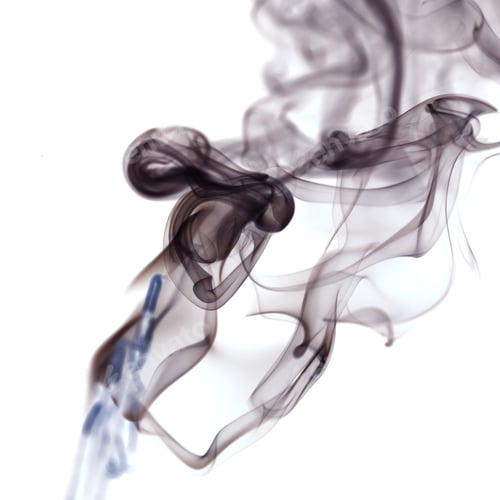 Vista previa: Smoke Shapes On White Background