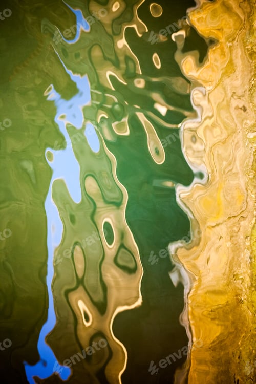Preview: Abstract Composition With Water Texture And Colors