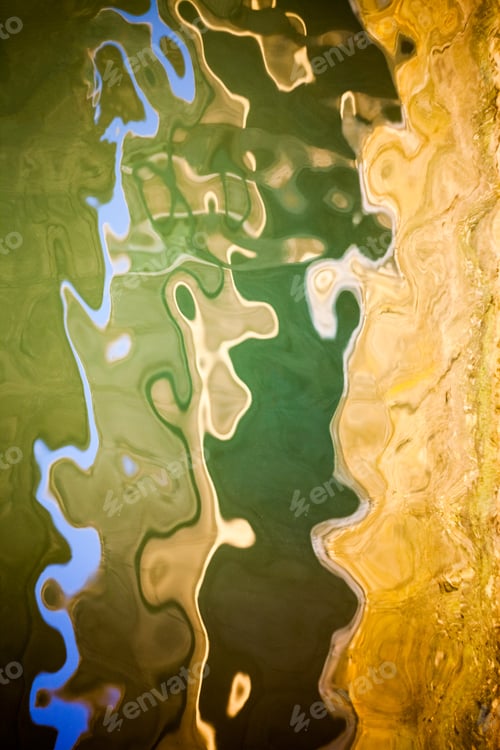 Preview: Abstract Composition With Water Texture And Colors