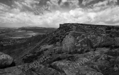 Preview: Rocky Landscape In Derbyshire, Uk