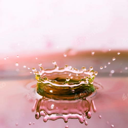Preview: Colorful, Abstract Composition With Water And Water Drops