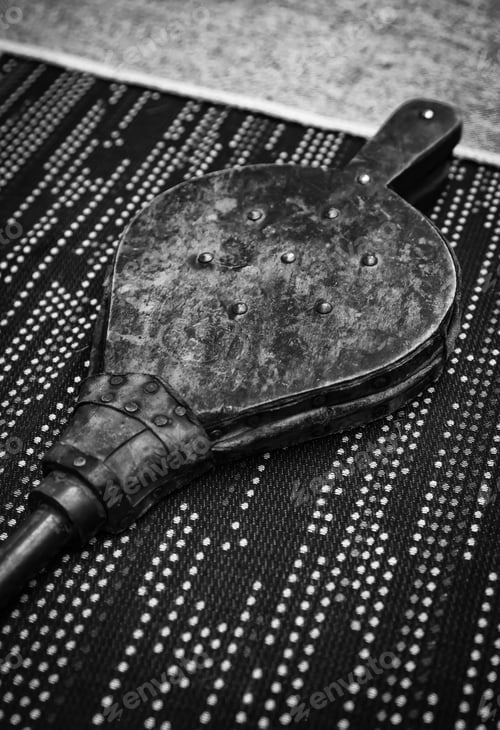 Preview: Old Wooden Bellows, Object Detail To Give Air