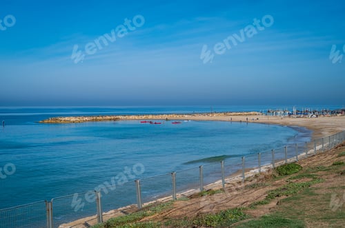 Preview: Colorful Sailing Boats At Mediterranean Sea. Tel Aviv, Israel.