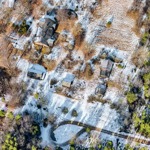 Preview: Aerial View Over The Private Farmhouse