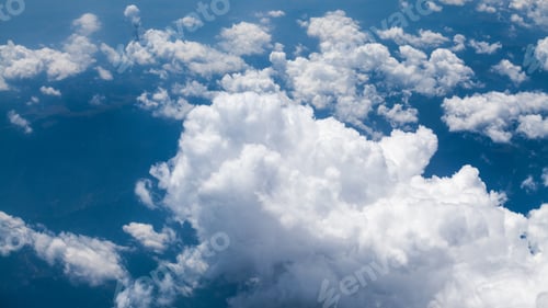 Preview: Beautiful, Dramatic Clouds And Sky Viewed From The Plane. High Resolution And Quality