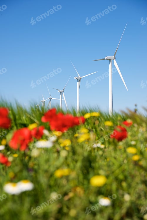 Preview: Windmill For Electric Power Production, Zaragoza Province, Aragon, Spain