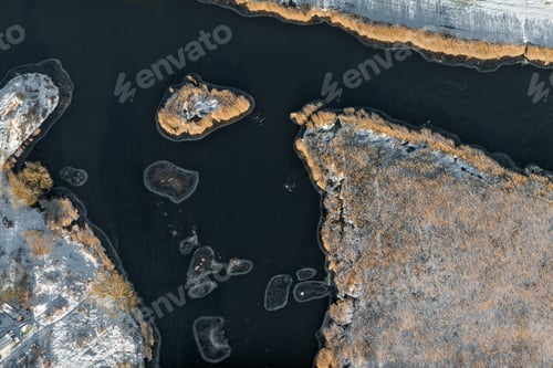 Preview: Aerial View Over The Coast Of The River