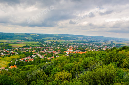 Preview: Aerial View Of Countryside Around The Famous Pannonhalma Abbey In Hungary
