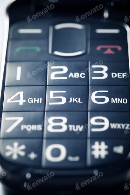 Preview: Close-Up Of An Old Mobile Phone.