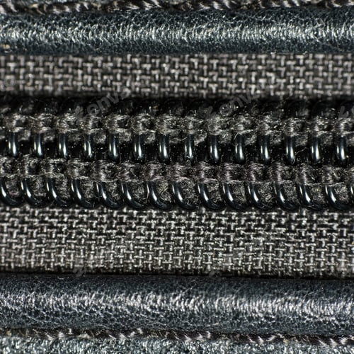 Preview: Black Leather Texture Background With Zipper