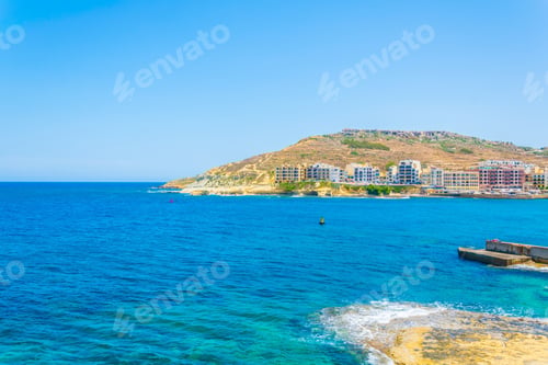 Preview: Seaside Promenade At Marsalforn, Gozo, Malta